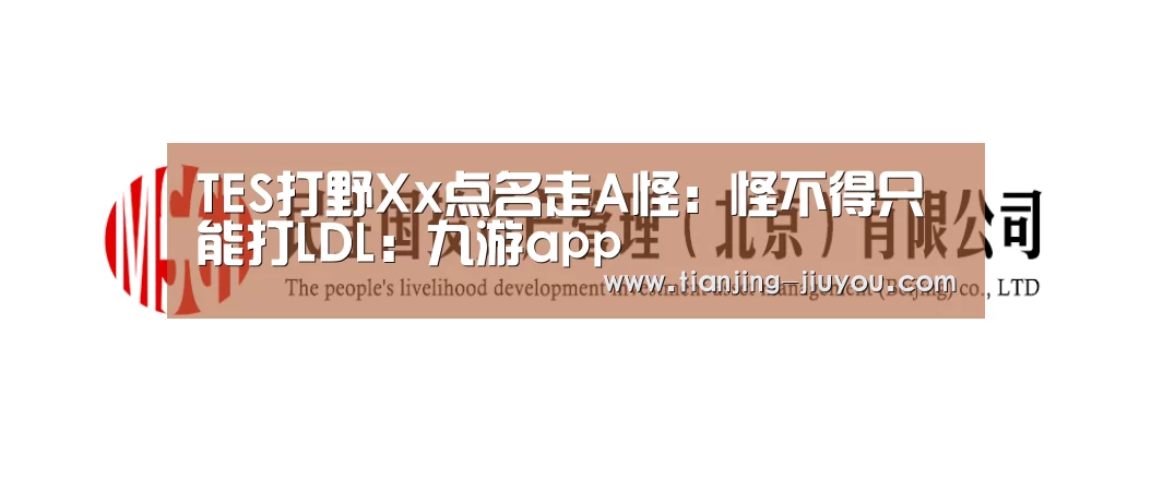 TES打野Xx点名走A怪：怪不得只能打LDL：九游app